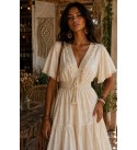 CREAM DRESS Brode fabric - 243546