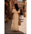 CREAM DRESS Brode fabric - 243548