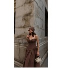 KAHVE ELBİSE - 243799