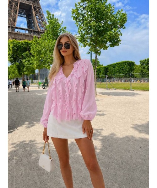  PEMBE GÖMLEK TENSEL KUMAŞ - 243855