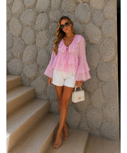  PEMBE GÖMLEK TENSEL KUMAŞ - 243894