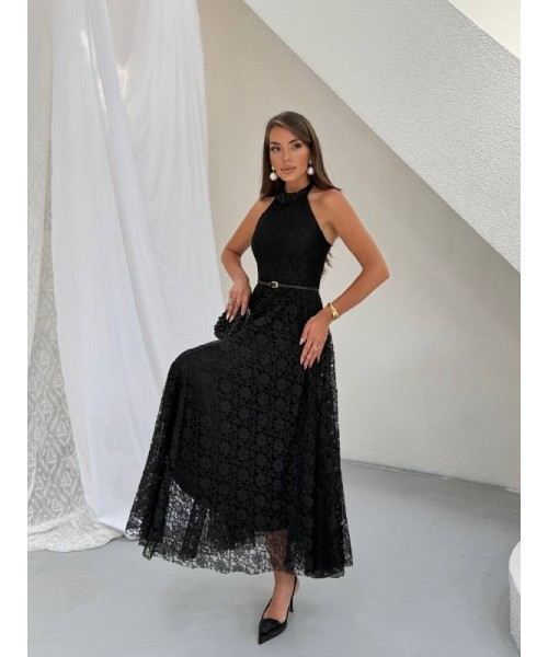  SİYAH ABİYE BRODE  KUMAŞ - 243962