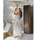 WHITE DRESS KNITWEAR - 244124