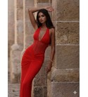 KIRMIZI ABİYE LYCRA KUMAŞ - 244217
