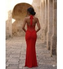 KIRMIZI ABİYE LYCRA KUMAŞ - 244217