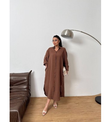  KAHVE ELBİSE - 2445...