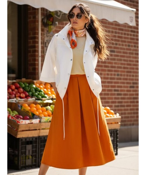  KİREMİT BLUZ GABARDİN KUMAŞ - 244761