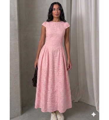  PEMBE ELBİSE - 2450...