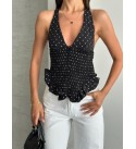 SİYAH BLUZ KETEN KUMAŞ - 245759