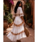 WHITE DRESS Imported fabric - 245845