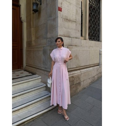  PEMBE ELBİSE - 2461...