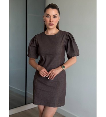  KAHVE ELBİSE - 2463...