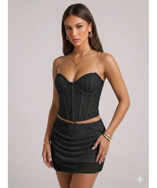  BLACK BLOUSE CROP - 246365