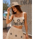Patterned SET Embroidery detailed - 246505