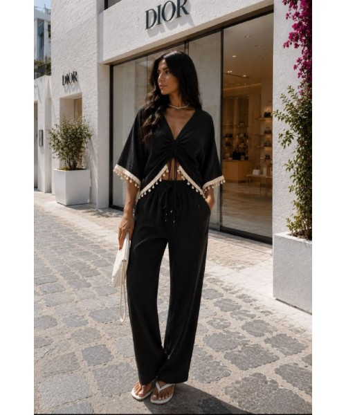  SİYAH TAKIM MUSLİN KUMAŞ - 246699