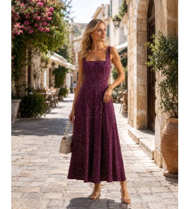  BORDO ELBİSE - 2471...