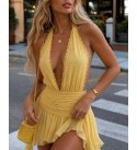 YELLOW DRESS Lycra - 247906