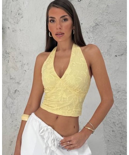  SARI BLUZ BRODE KUMAŞ - 247939