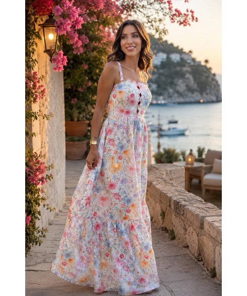  DESENLİ ELBİSE KETEN  KUMAŞ - 248391