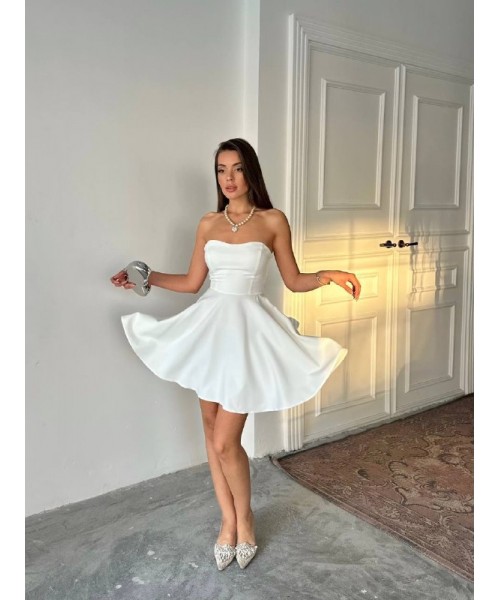  BEYAZ ELBİSE ATLAS  KUMAŞ - 248461