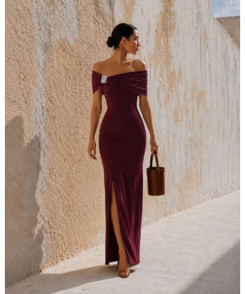  BORDO ABİYE SCUBA CREP - 248576