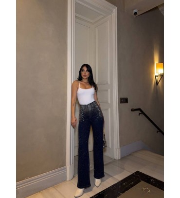  LARCİVET KOT PANTOLON DENİM TAŞ İŞLEMELİ - 248707