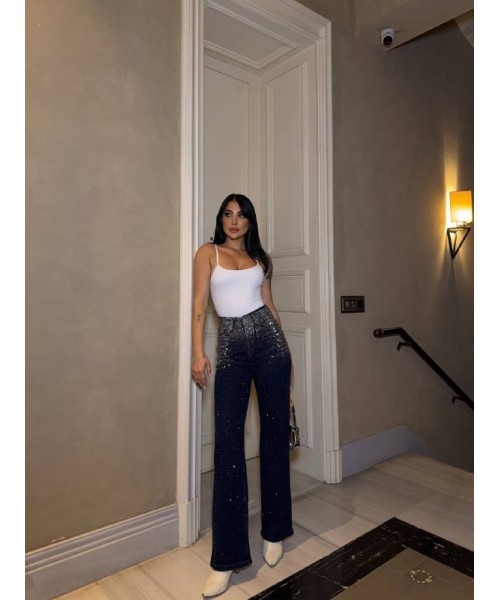  LARCİVET KOT PANTOLON DENİM TAŞ İŞLEMELİ - 248707