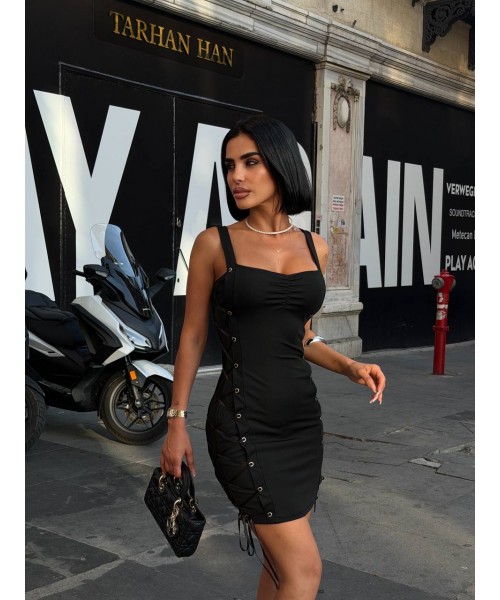  SİYAH ELBİSE LYCRA - 248714