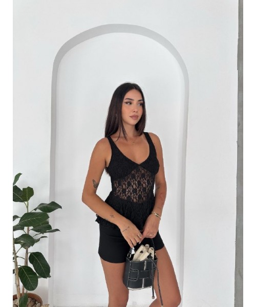  BLACK BLOUSE LACE - 248813