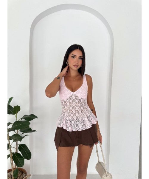  PINK BLOUSE LACE - 248814