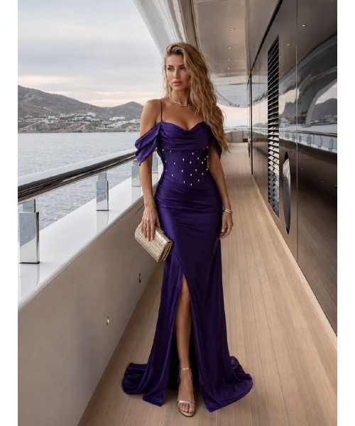  MOR ABİYE SATEN KUMAŞ - 248819