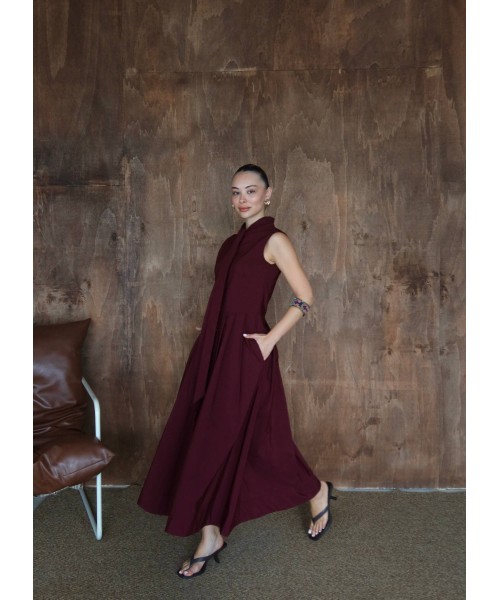 Burgundy DRESS - 248878