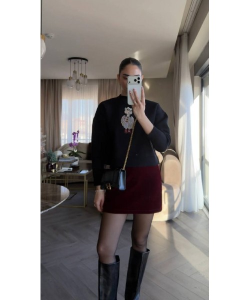 BLACK SWEAT KNITWEAR - 248900