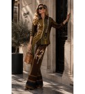Patterned SET Satin fabric - 249218
