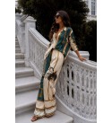 Patterned SET Satin fabric - 249220
