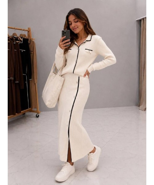 WHITE SET KNITWEAR - 249351