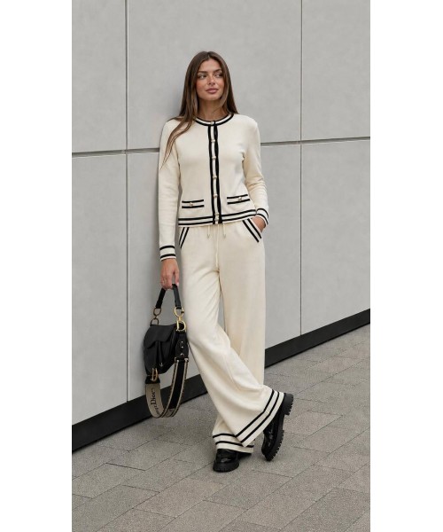 WHITE SET KNITWEAR - 249356