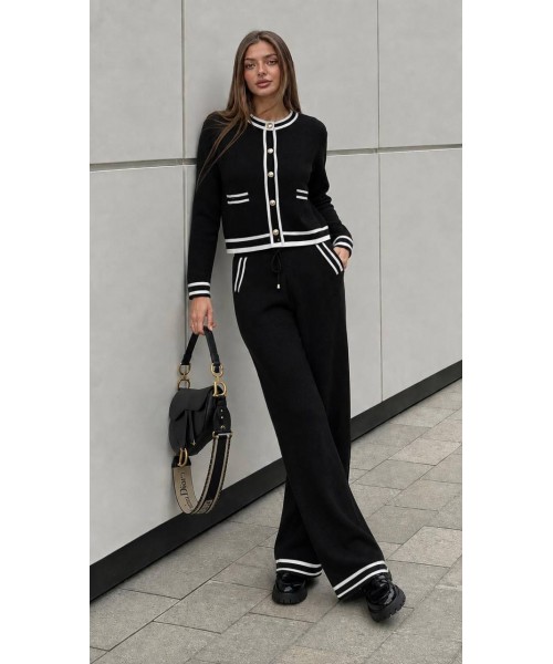 BLACK SET KNITWEAR - 249359