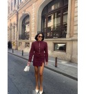 Burgundy SET PUL DETAY KUMAS - 249397