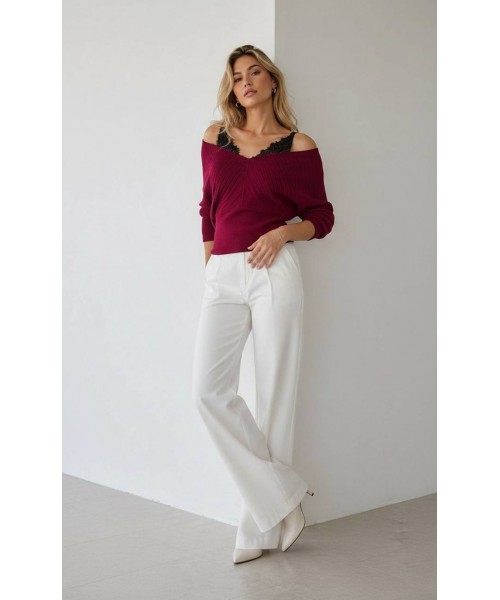 Burgundy JUMPER KNITWEAR - 249420