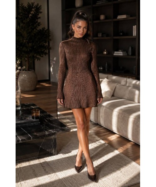 COFFEE DRESS KNITWEAR - 249472