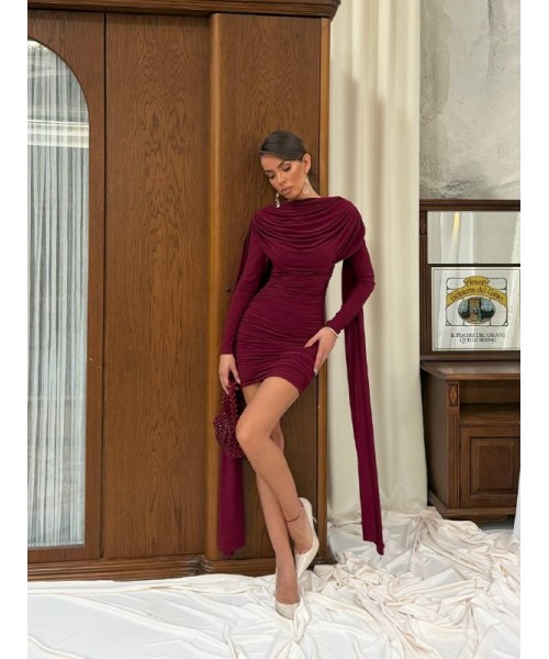 Burgundy DRESS - 249496