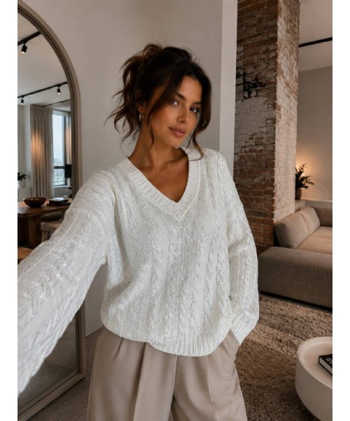WHITE JUMPER KNITWEAR - 249554