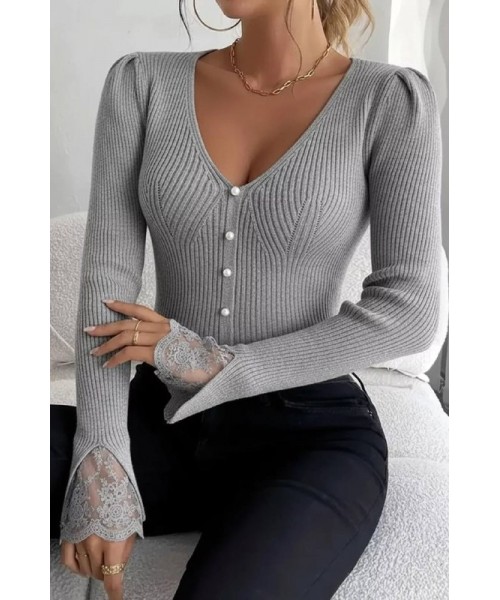 GRAY JUMPER KNITWEAR - 249608