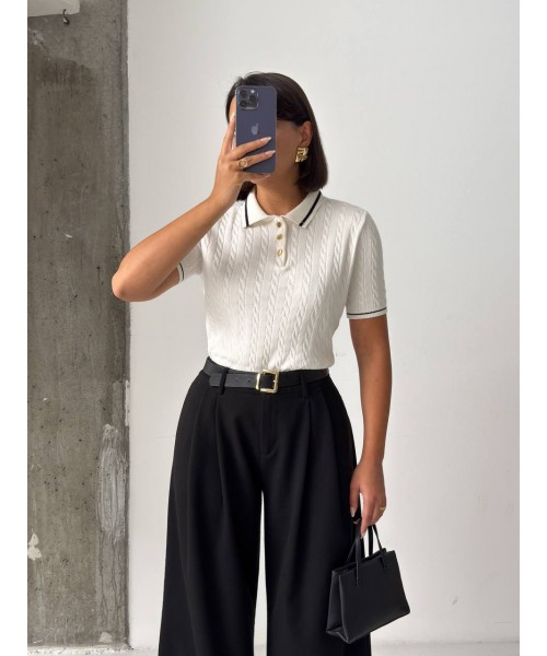 WHITE JUMPER KNITWEAR - 249634
