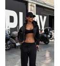 BLACK Tracksuit Team 3IPLIK SARDONLU NAKIS - 250178