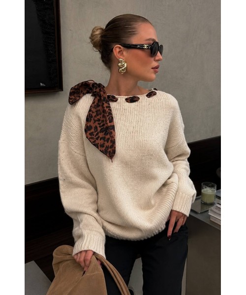 CREAM JUMPER KNITWEAR - 250211