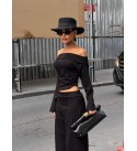 BLACK SET MODAL FABRIC - 250312
