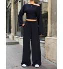BLACK Tracksuit Team MODAL FABRIC - 250336