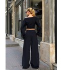 BLACK Tracksuit Team MODAL FABRIC - 250336
